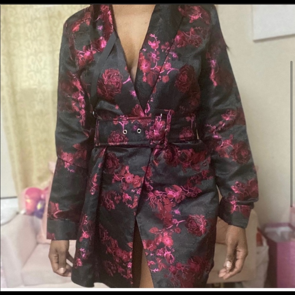 Floral blazer dress